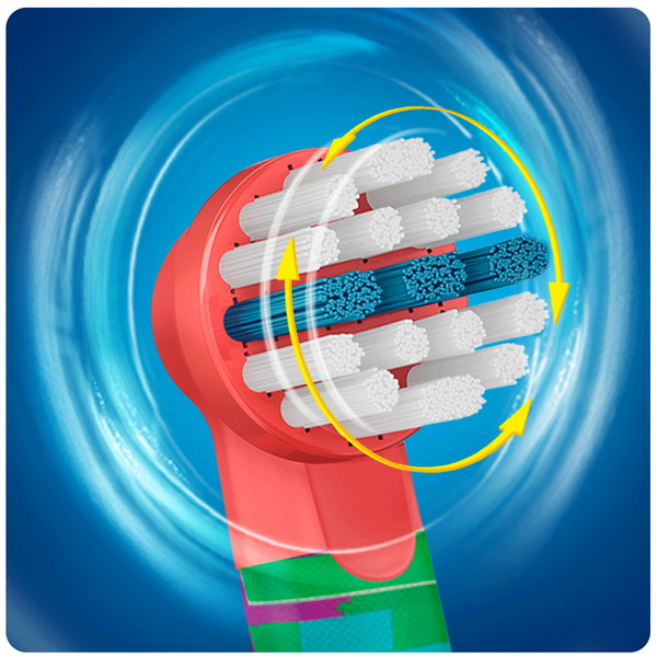 BRAUN VAIHTOHARJA ORAL-B KIDS 4ct AVENGERS, paketissa 4 vaihtoharjaa. Stages Power