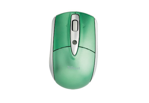 Trust Retractable Laser Mini - mouse, Green