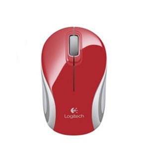 Logitech M187 Mini Mouse, red