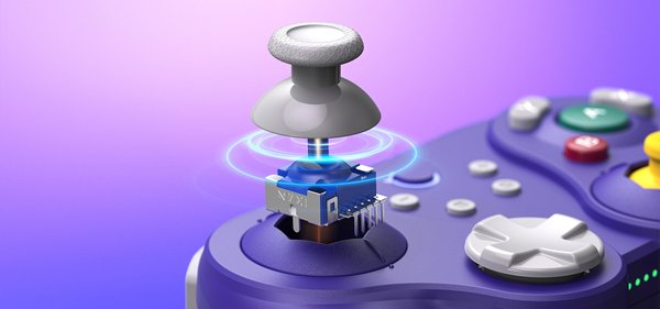 NYXI Warrior Switch 1 &amp; 2 Controller - tr&aring;dl&ouml;s spelkontroll, violet