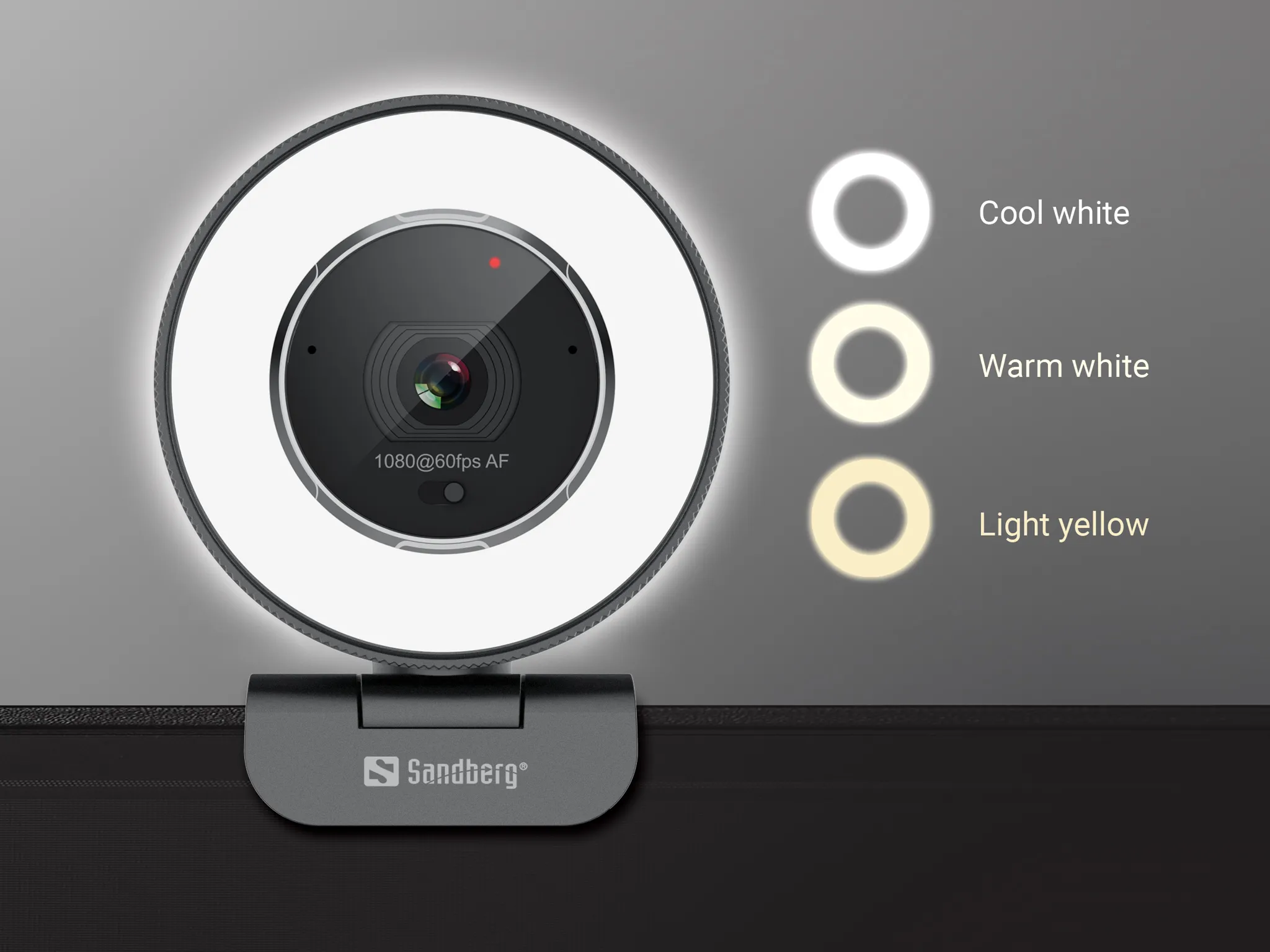 Sandberg Streamer Pro Elite 2K - webcam, white/black