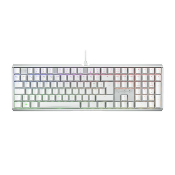 Cherry XTRFY MX 3.1 MX2A RGB -pelinäppäimistö, Valkoinen