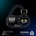 Thermal Grizzly DeltaMate HT14, Fitting, Black