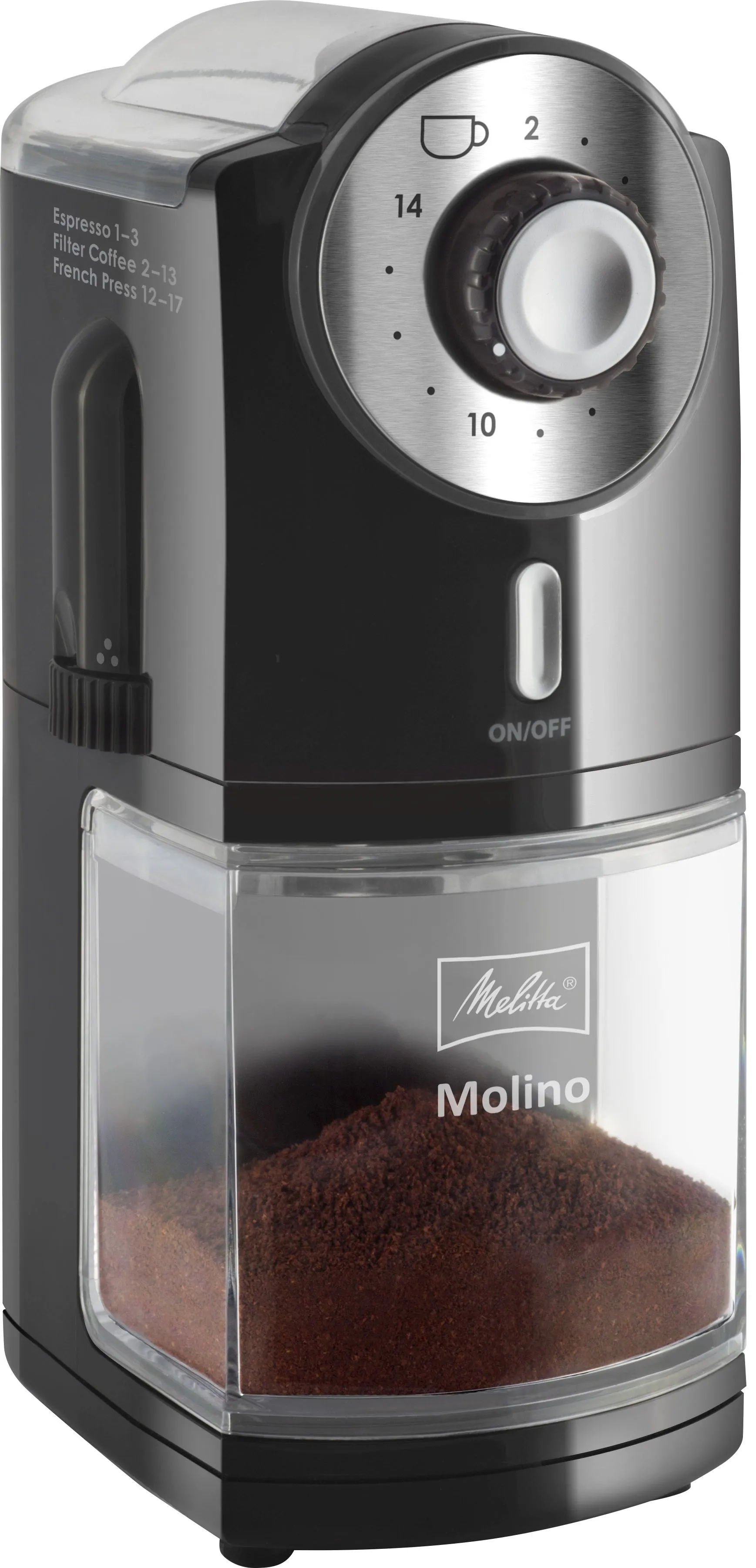 Melitta Molino - kaffekvarn, svart