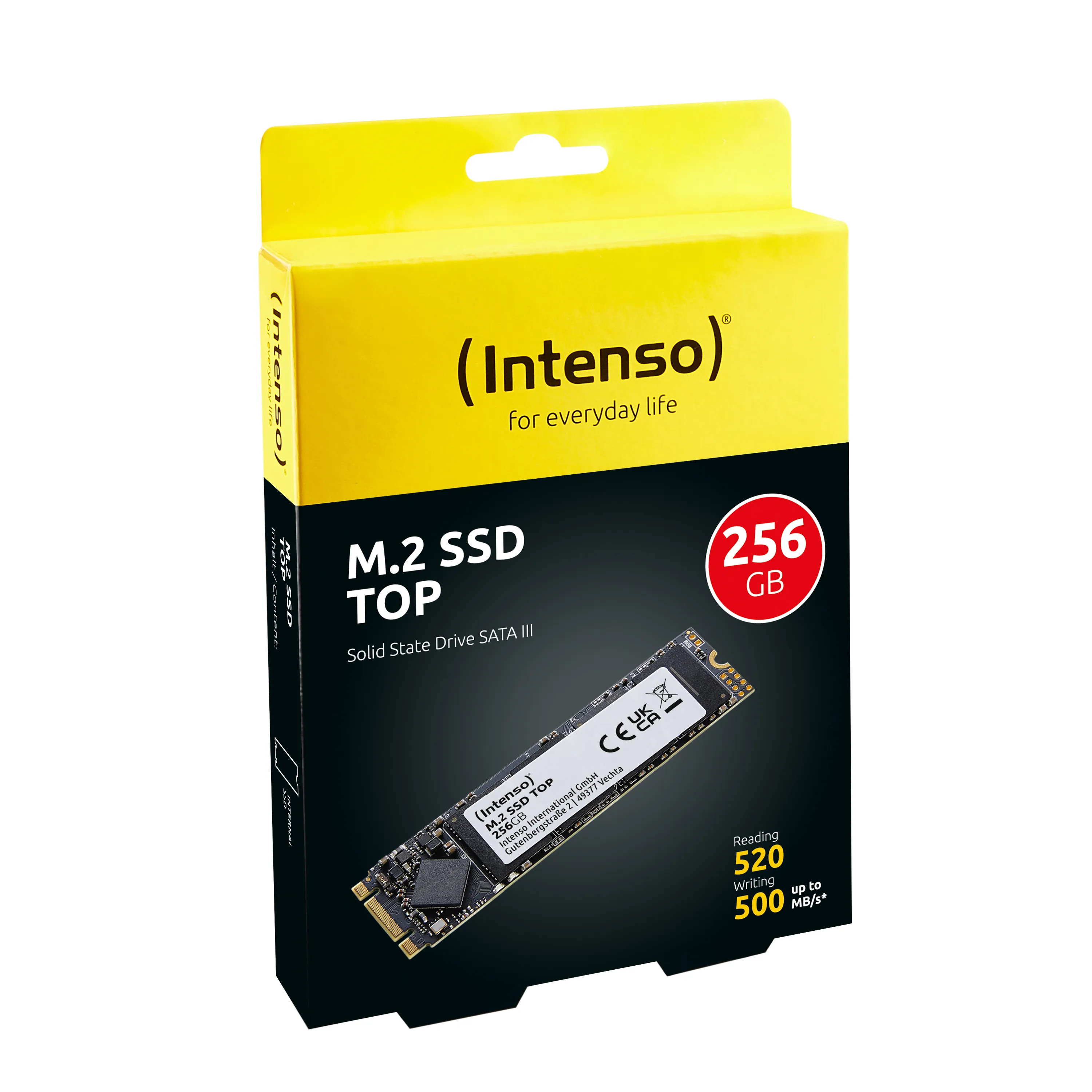 Intenso Top 256 Gt, SATA III, M.2 -SSD-levy