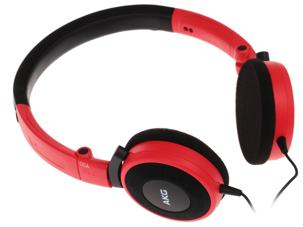 Headset AKG Y30 On-ear headphones with mic -Red