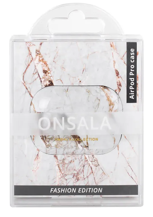 ONSALA COLLECTION Airpods Pro -case, white marble