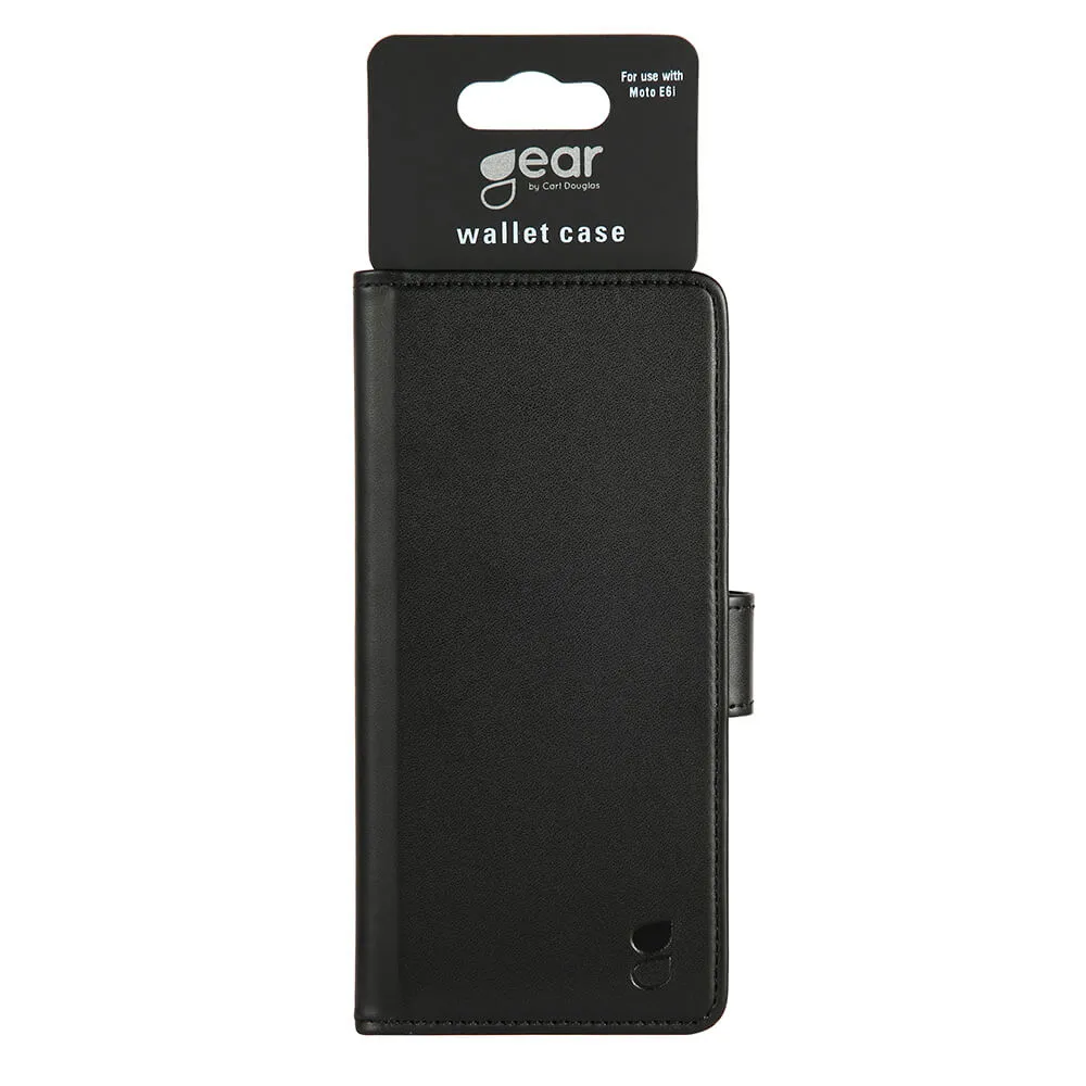 GEAR Wallet, Moto E6 - Wallet Case, Black
