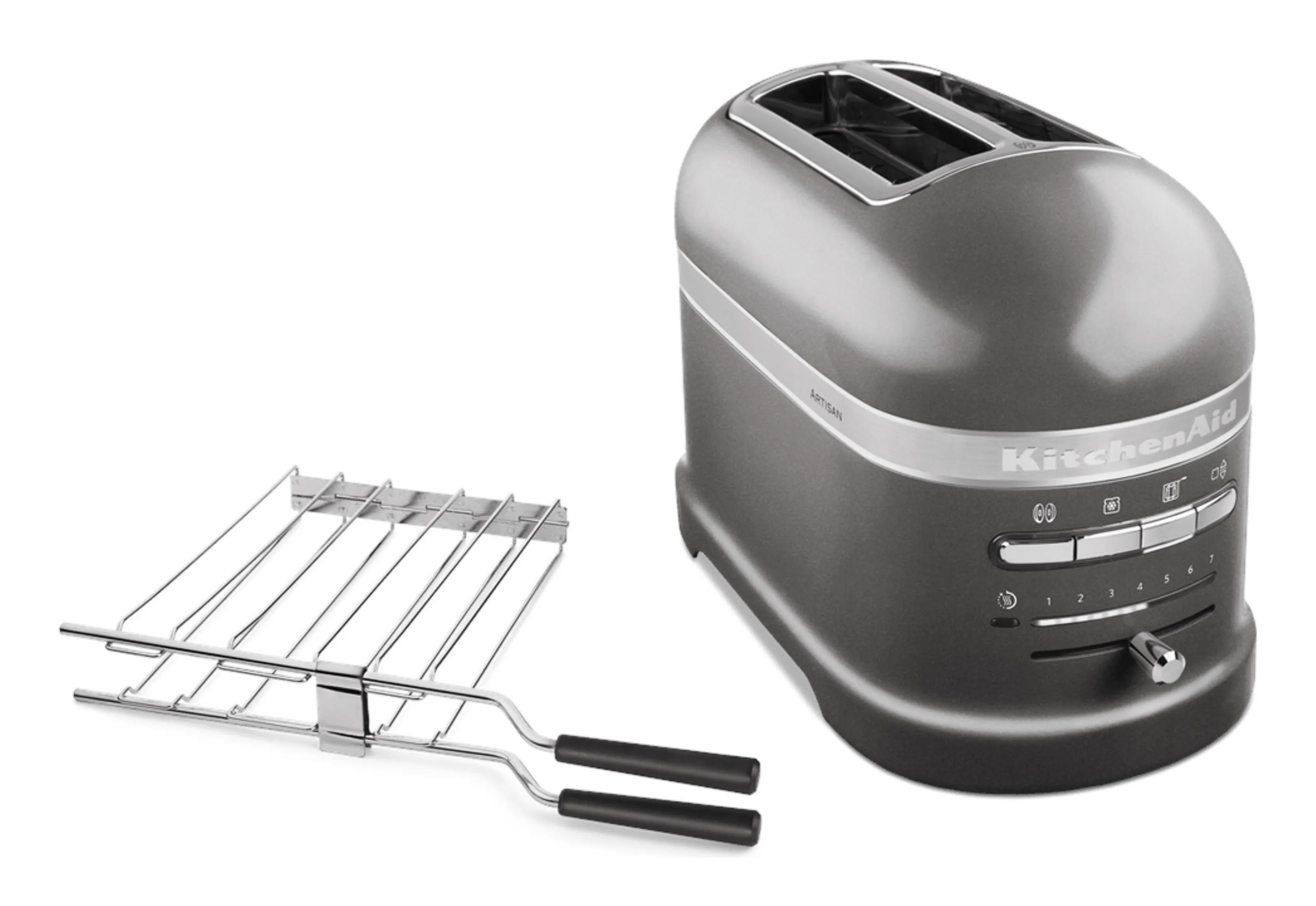 KitchenAid Artisan 5KMT2204EMS br&ouml;drost, 2 skivor, gr&aring;