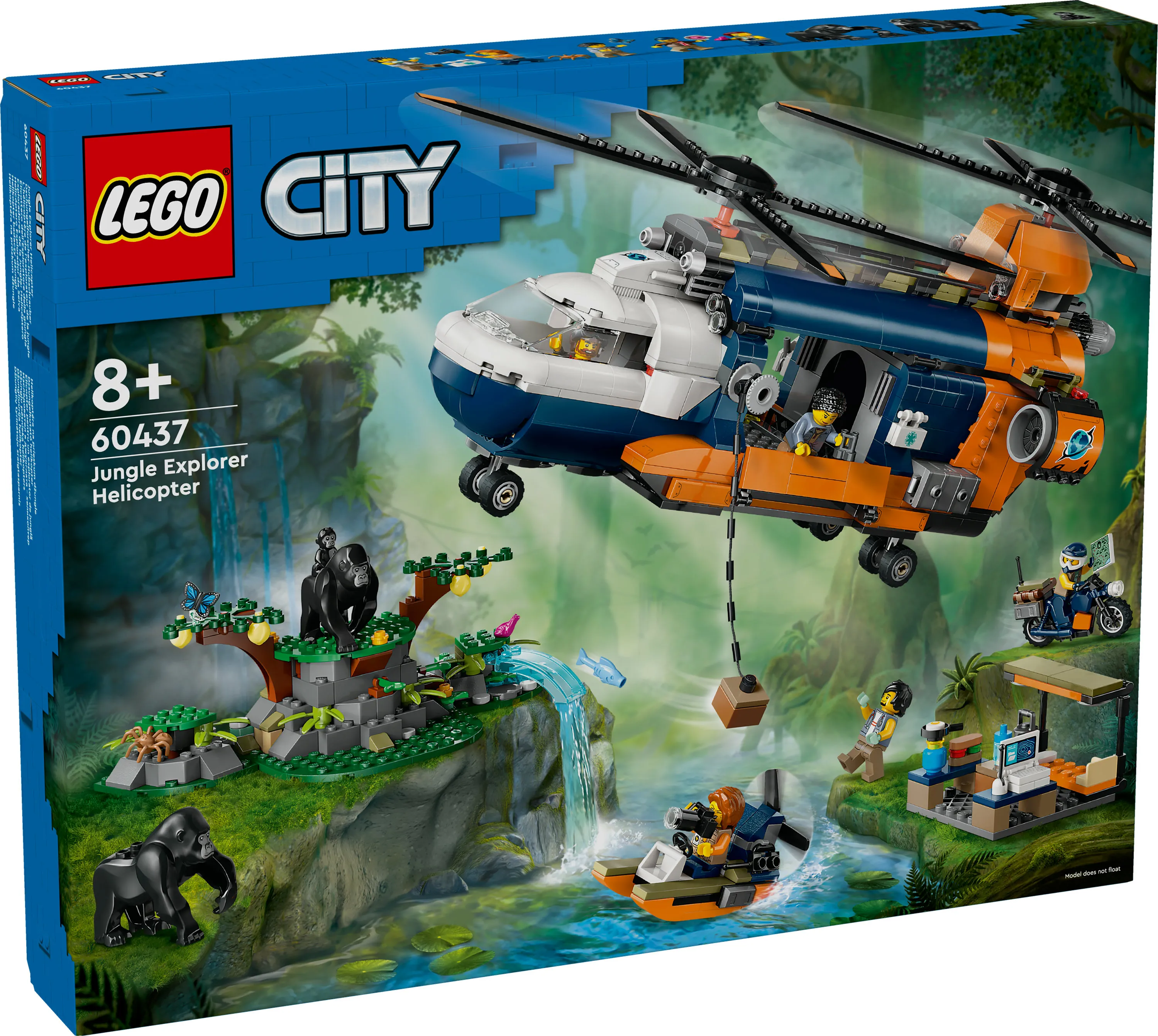 LEGO City Jungle Explorer Helicopter at Base Camp 60437