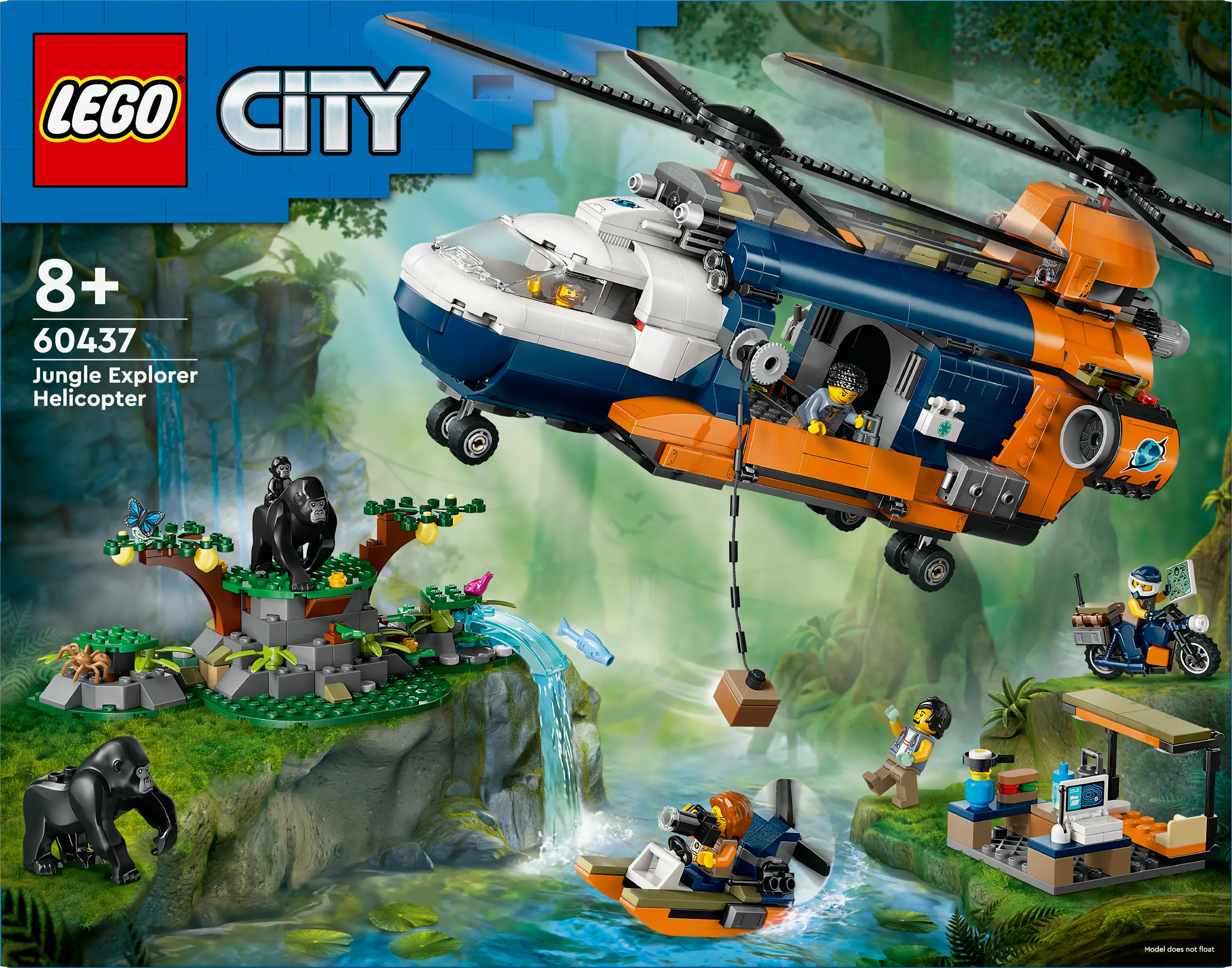 LEGO City Jungle Explorer Helicopter at Base Camp 60437