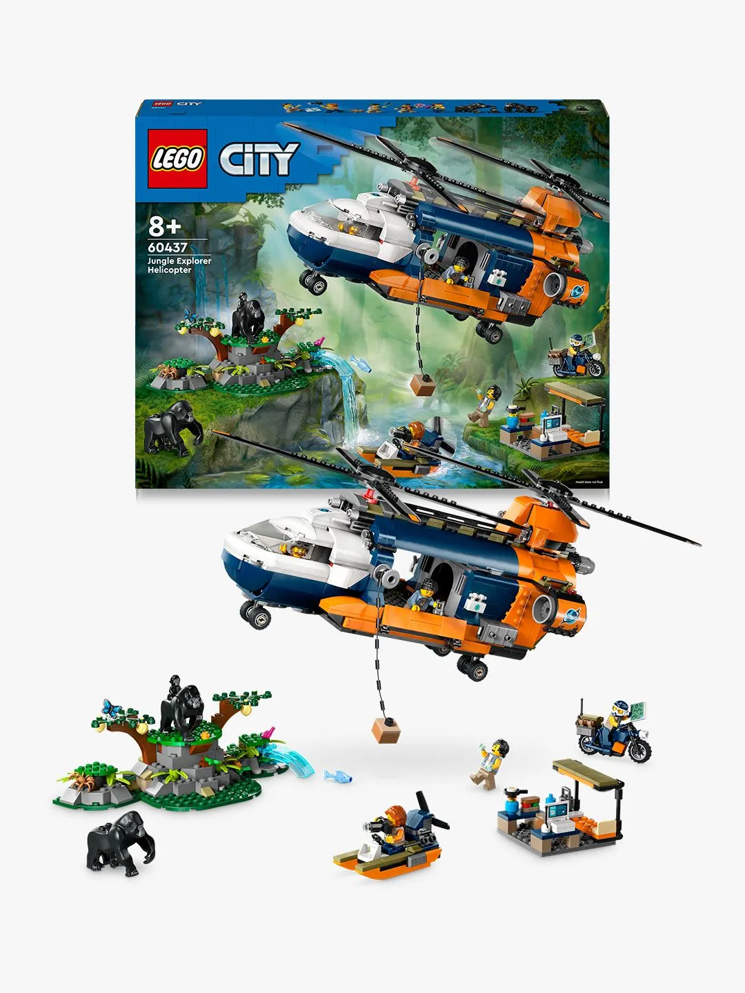LEGO City Jungle Explorer Helicopter at Base Camp 60437