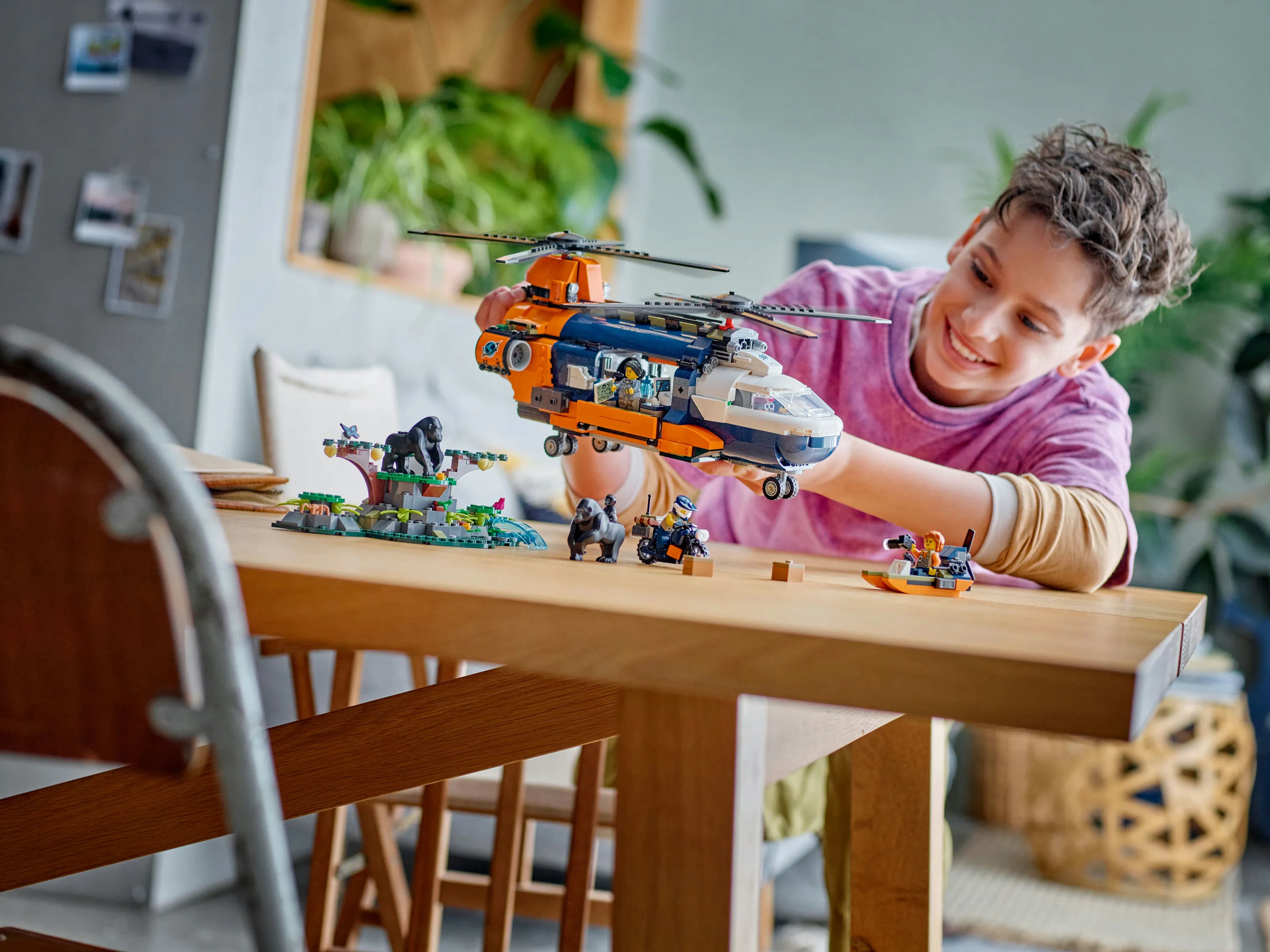 LEGO City Jungle Explorer Helicopter at Base Camp 60437