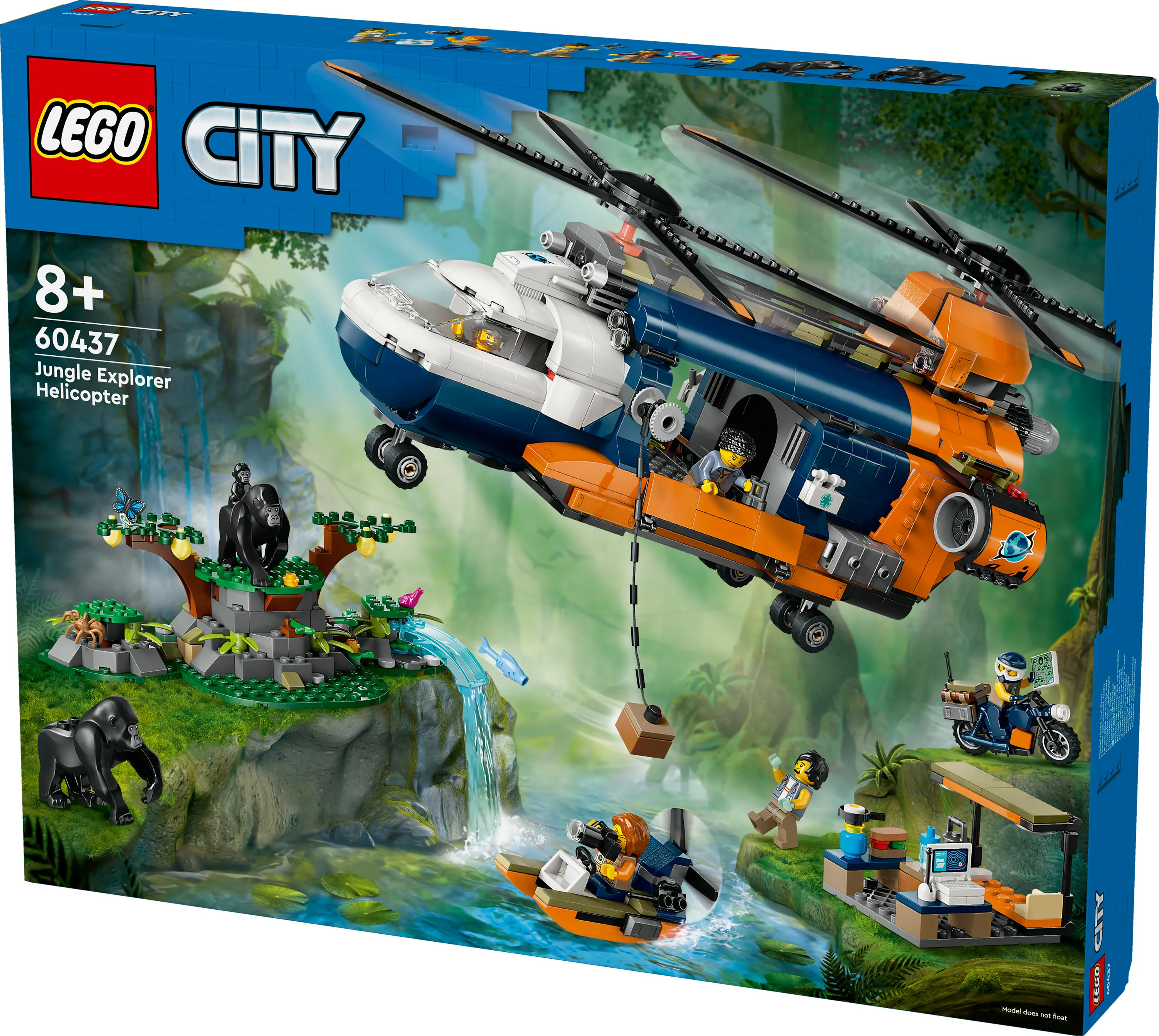 LEGO City Jungle Explorer Helicopter at Base Camp 60437