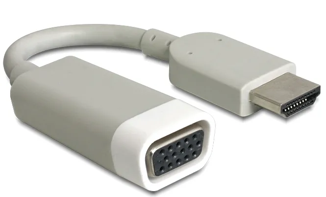 De-Lock  VGA &ndash; HDMI - adapter, White