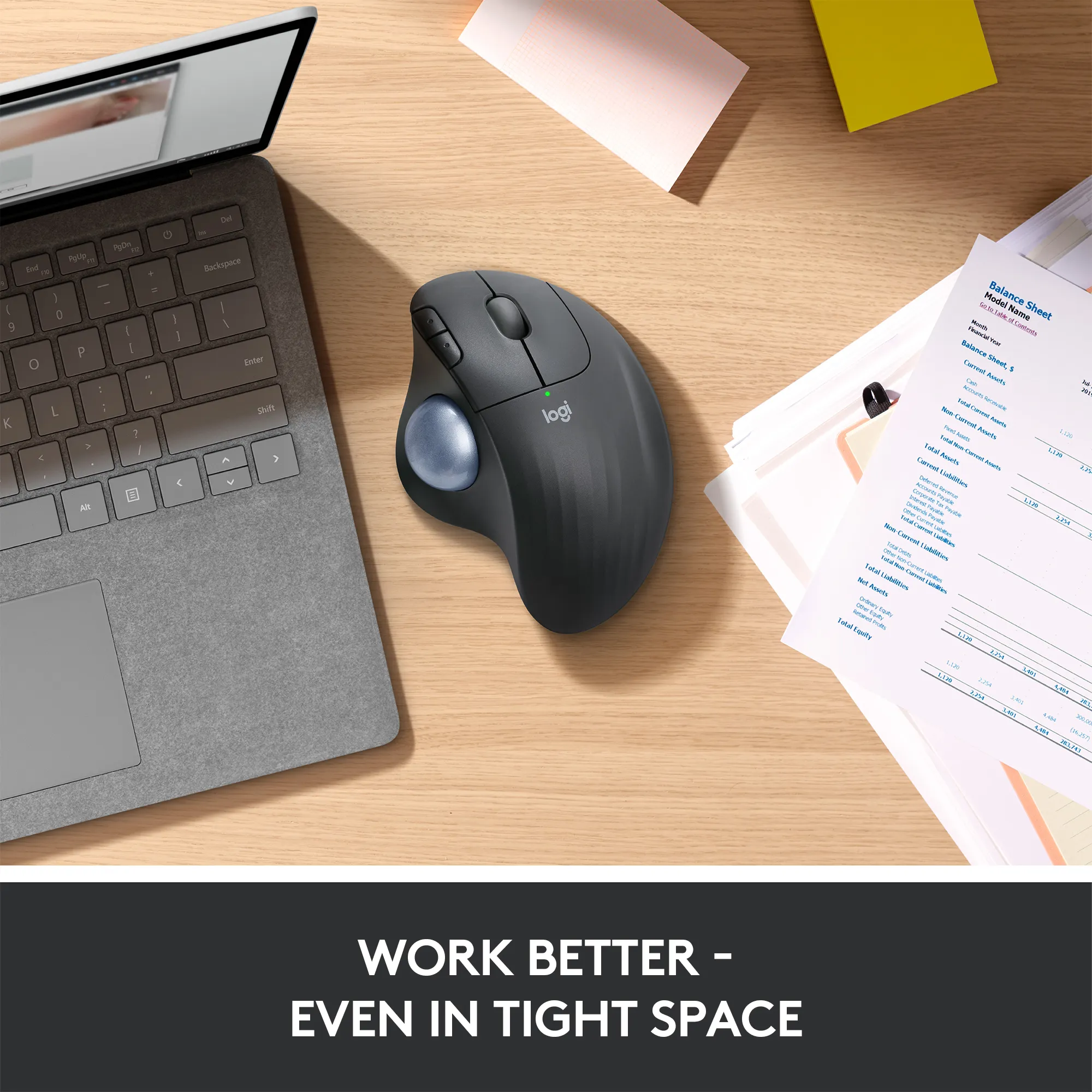 Logitech ERGO M575 - wireless trackball mouse, graphite