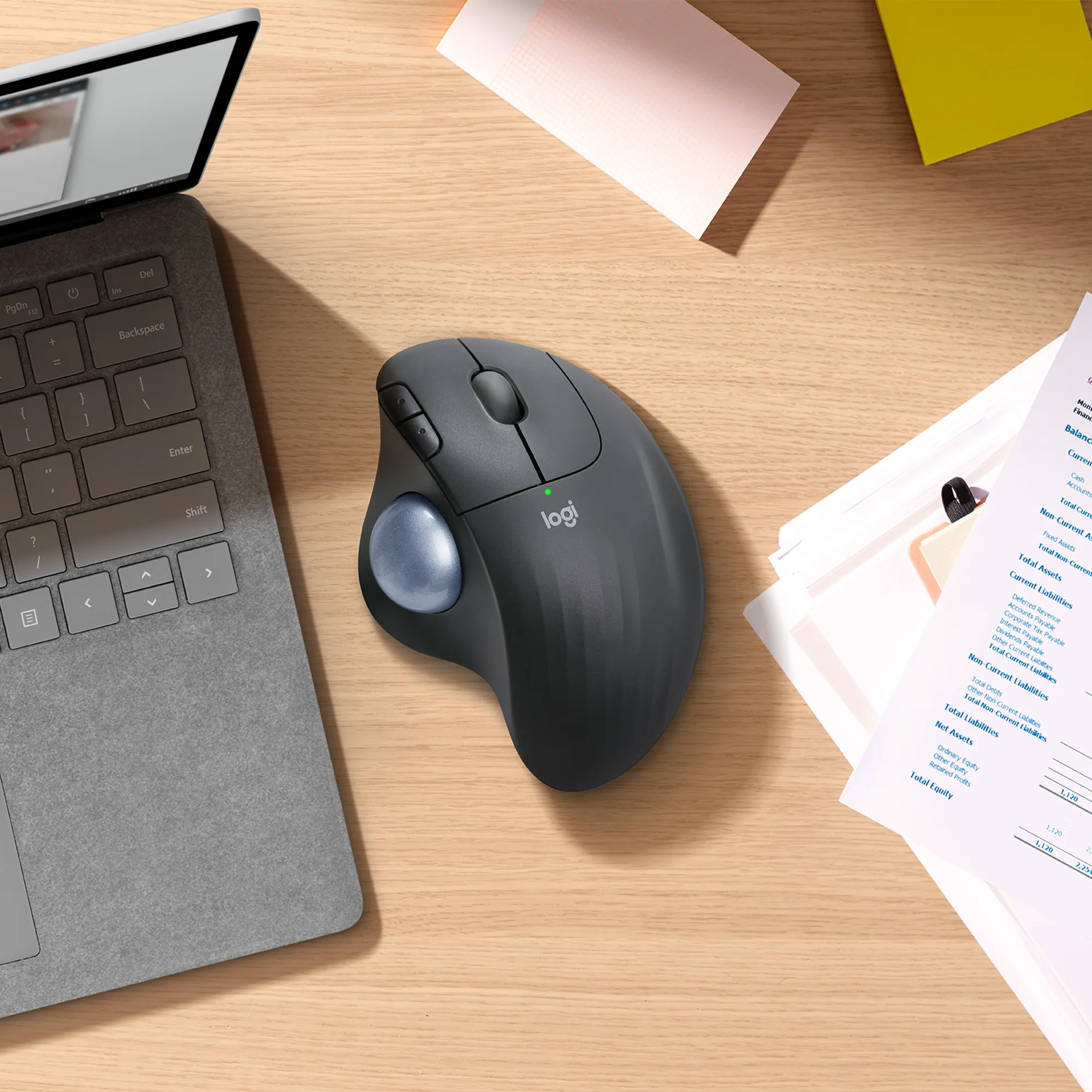 Logitech ERGO M575 - wireless trackball mouse, graphite