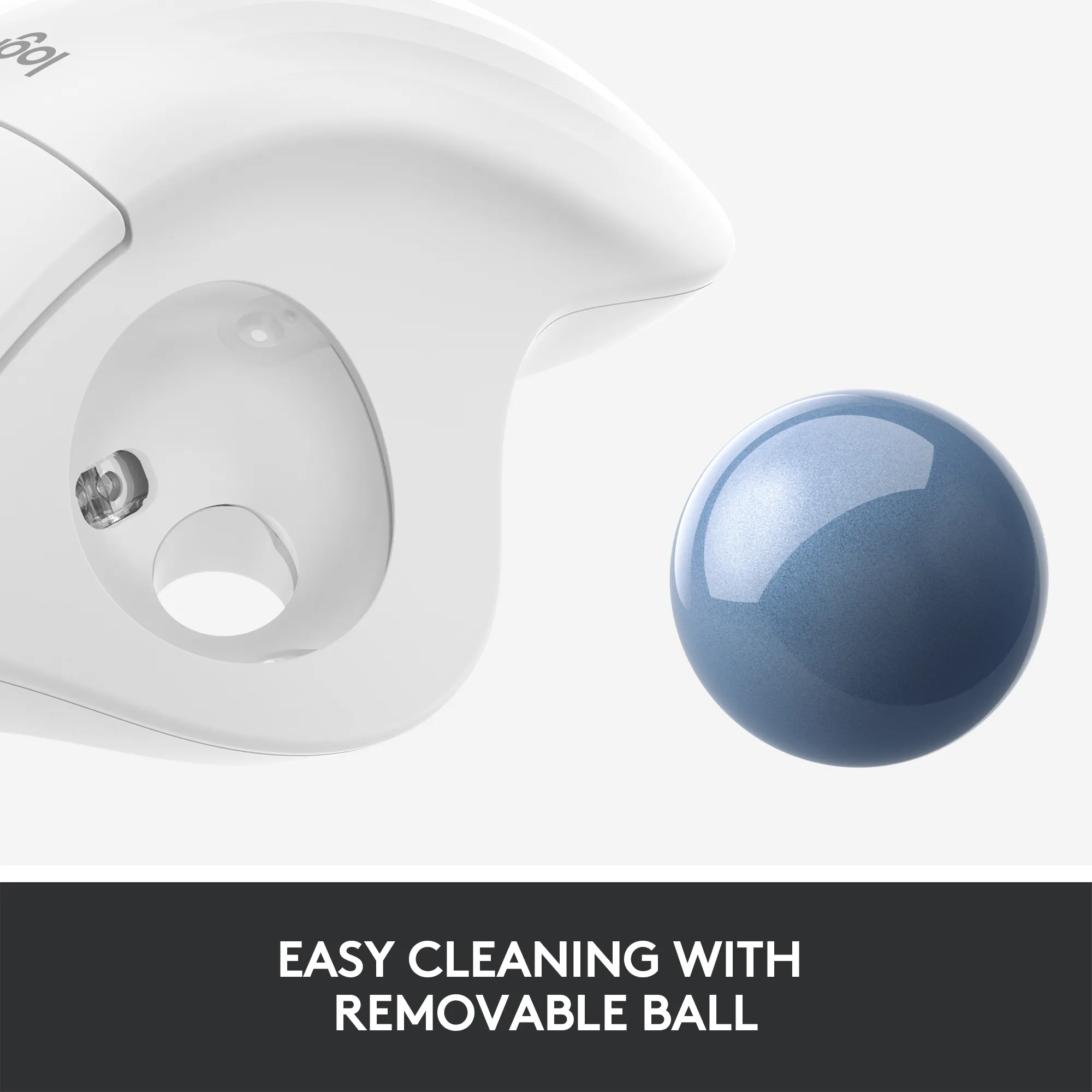 Logitech ERGO M575 - tr&aring;dl&ouml;s trackball-mus, vit