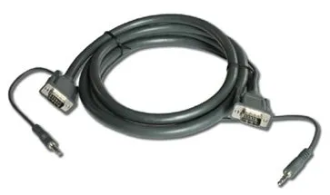 KRAMER VGA-Cable C-GMA/GMA-10 15pin HD &amp; 3.5mm Stereo Audio Cable 3m