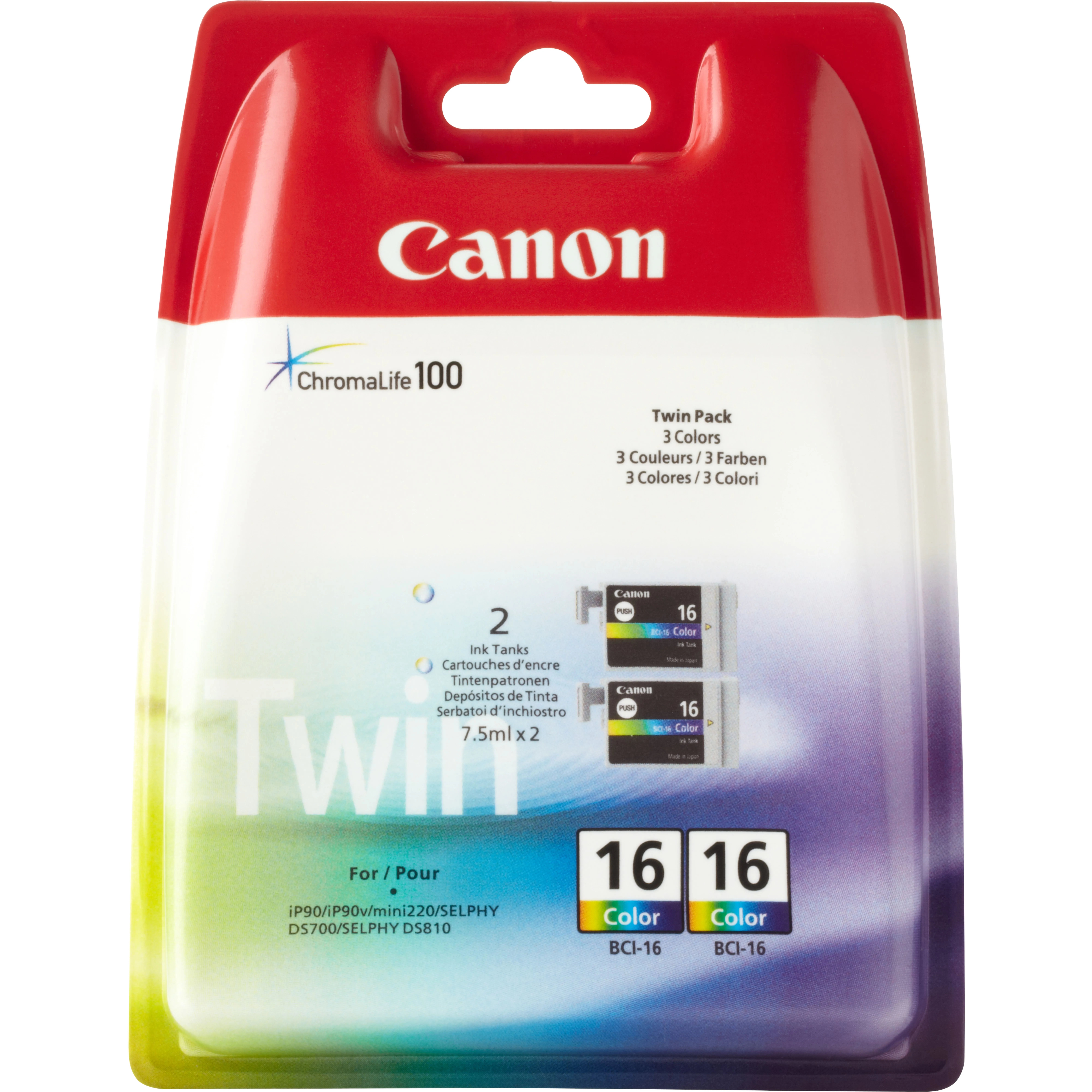 Canon BCI-16 Ink cartridge kit, 7.5 ml, Color, 2 pcs