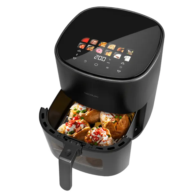 Cecotec Cecofry & Grill Duoheat 6500, 6,5 l, 2200 W, airfryer, musta