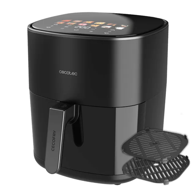 Cecotec Cecofry &amp; Grill Duoheat 6500, 6,5 l, 2200 W, airfryer, musta