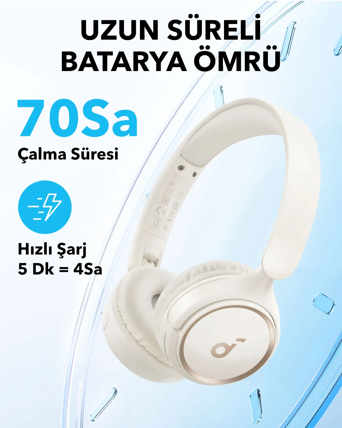 Anker Soundcore H30i - wireless headphones, White
