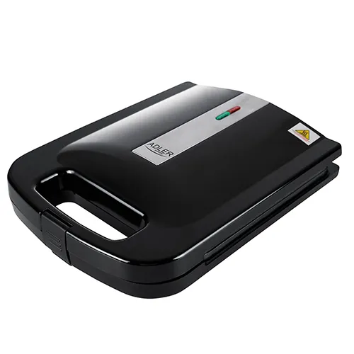 Adler AD 3055 Sandwich Maker for 4 Sandwiches, 2000 W, Black