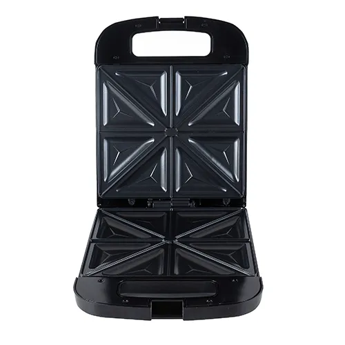 Adler AD 3055 Sandwich Maker for 4 Sandwiches, 2000 W, Black