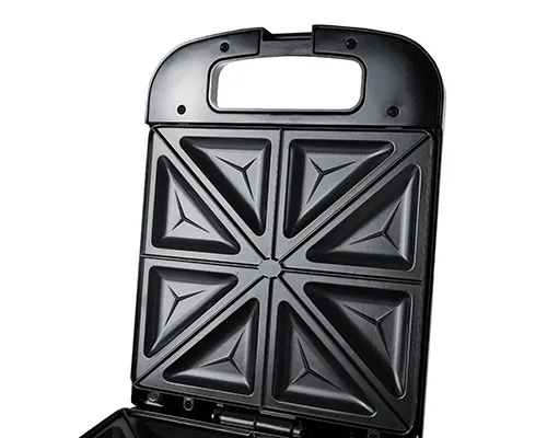 Adler AD 3055 Sandwich Maker for 4 Sandwiches, 2000 W, Black