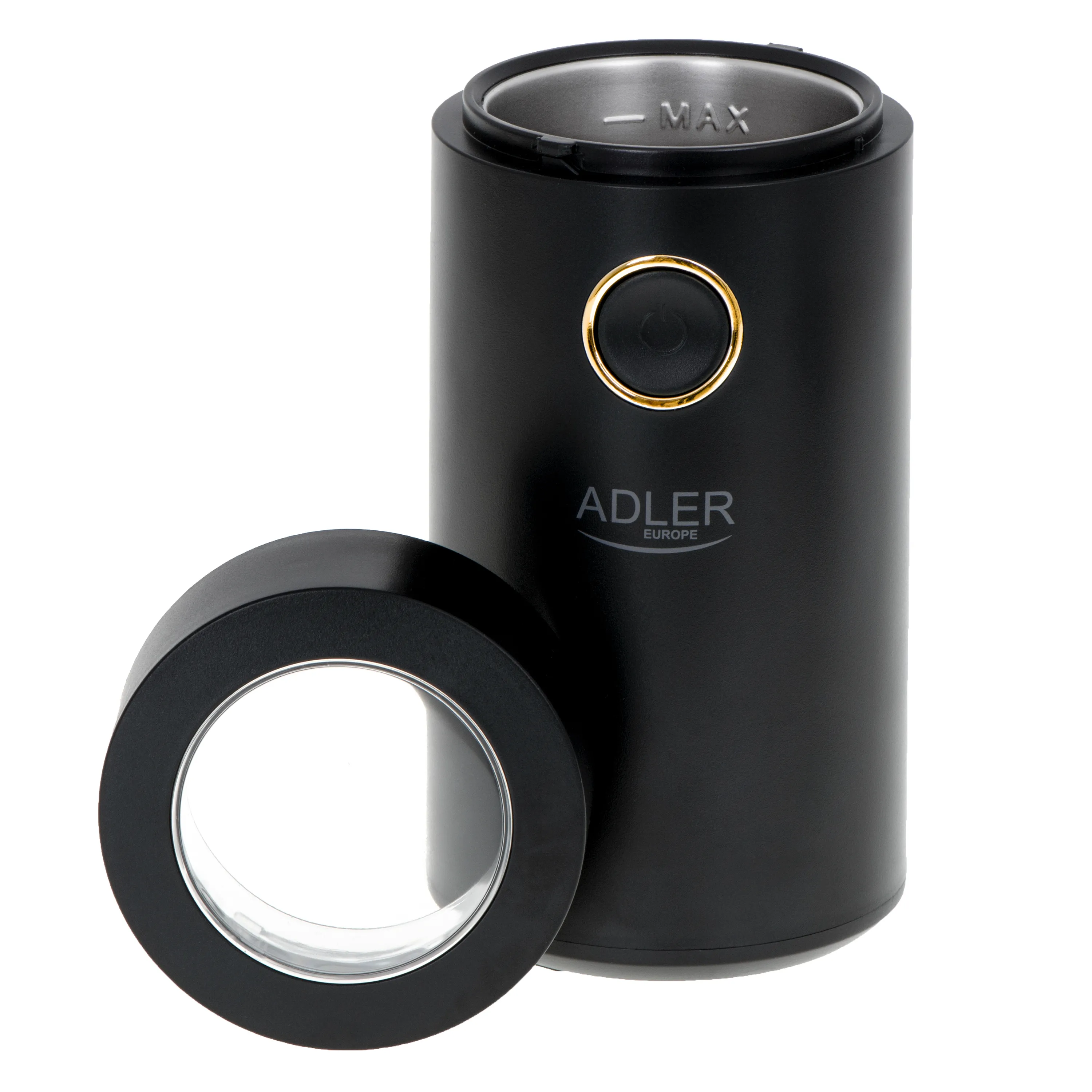 Adler AD 4446bg Coffee Grinder 75g, Black/Gold
