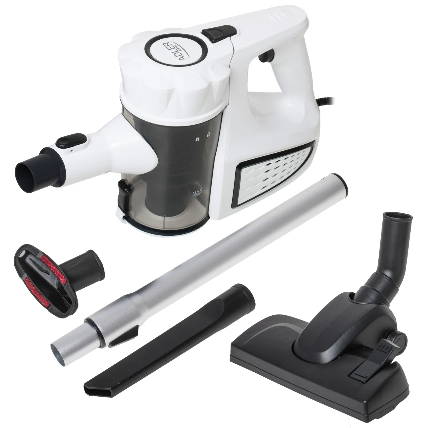 Adler AD 7036W - handdammsugare 1.5 L 800 W p&aring;sl&ouml;s, vit