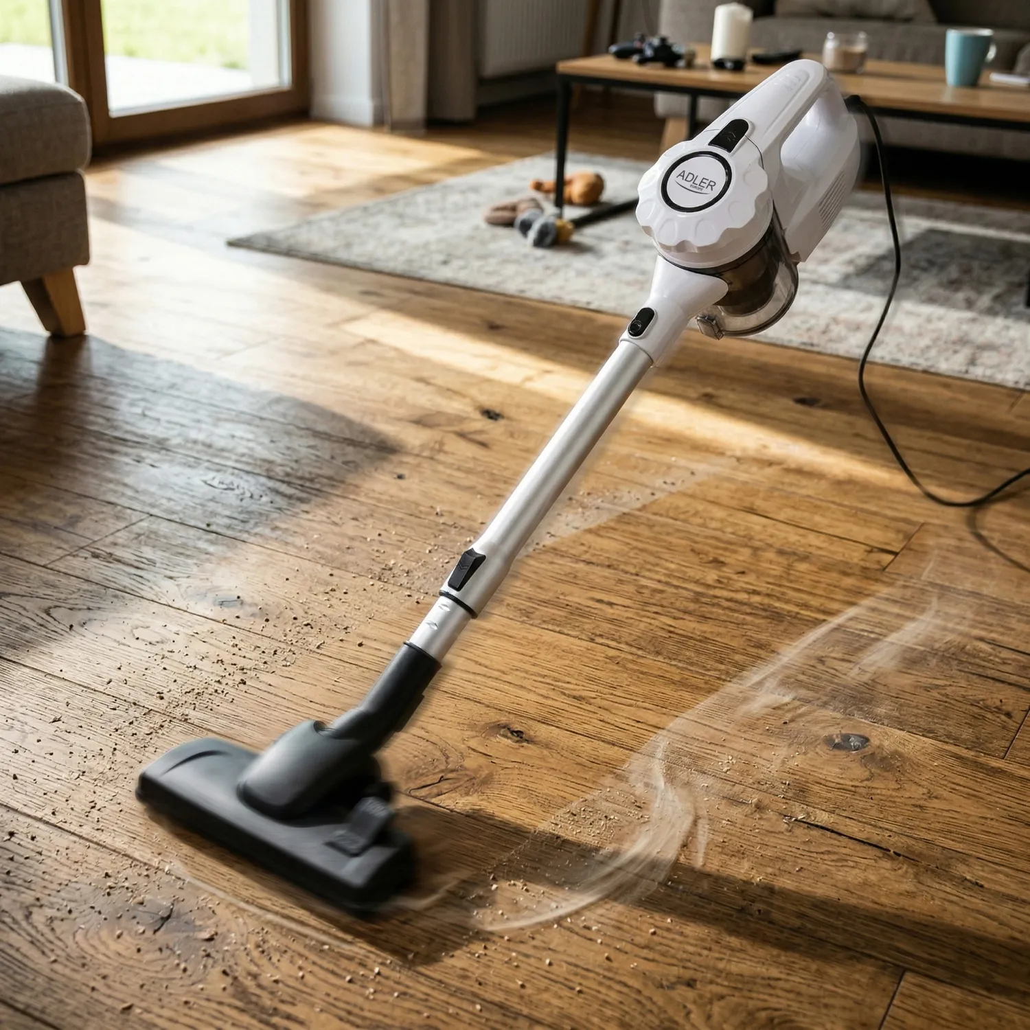Adler AD 7036W - handdammsugare 1.5 L 800 W p&aring;sl&ouml;s, vit
