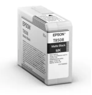Epson T85080N UltraChrome HD ink cartridge, 80 ml, Matte Black