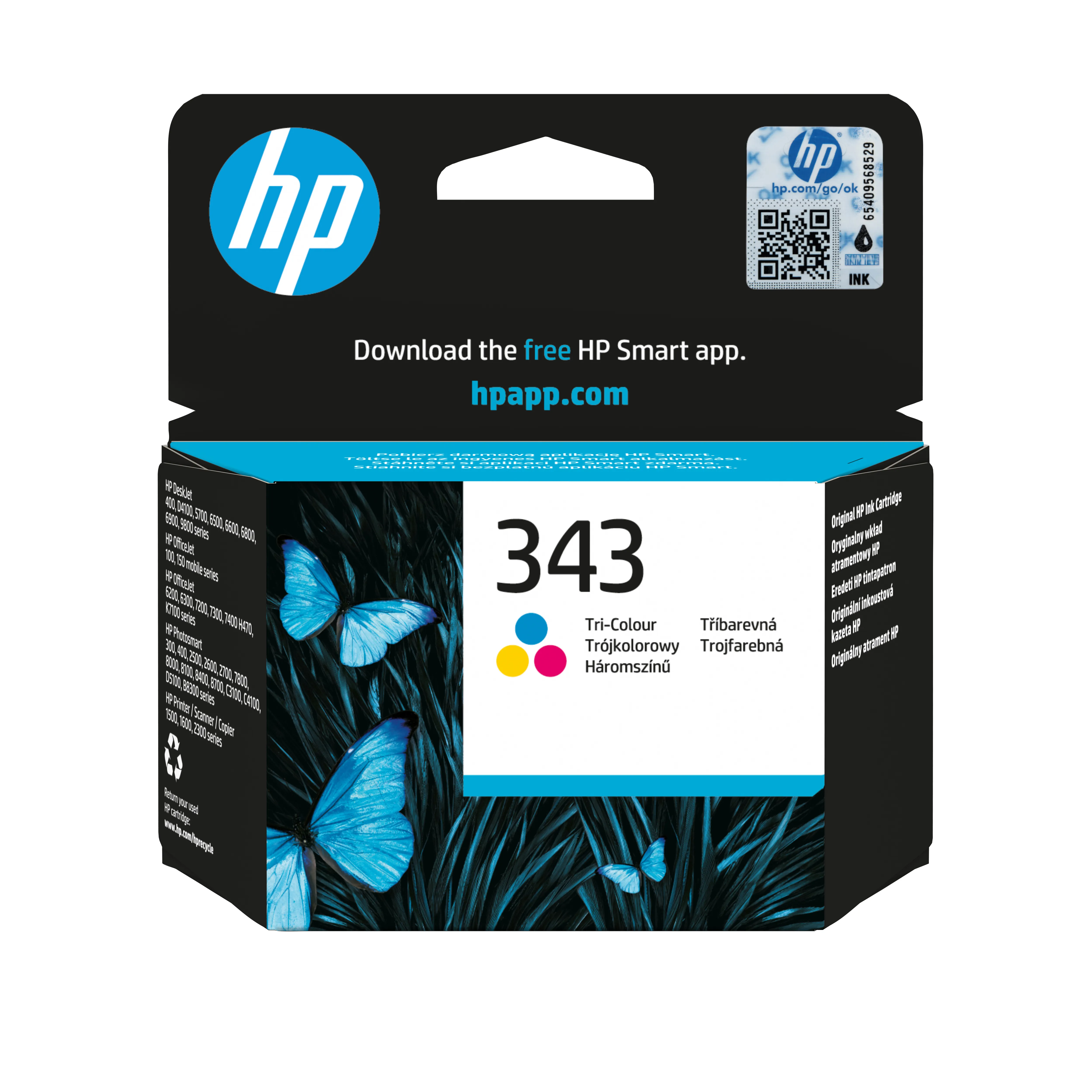HP 343 Tri-color Inkjet Print Cartridge