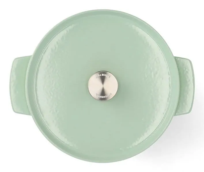 KITCHENAID gjutj&auml;rnsbraiseringspanna med lock, 26 centimeter, gr&ouml;n