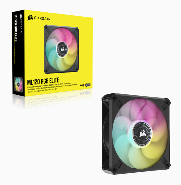 Corsair ML120 Magnetic Levitation RGB Fan Single Pack