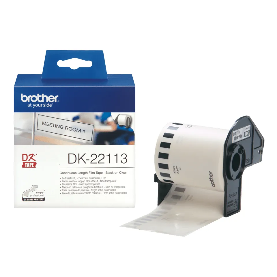 BROTHER DK22113 CLEAR FILM TAPE ROLL 62M