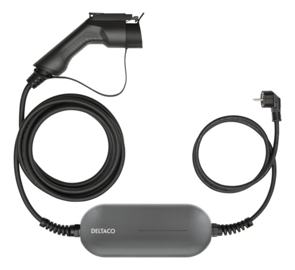 Deltaco e-Charge, cable Mode2, Schuko - type 1, 6A, 1,5+4M