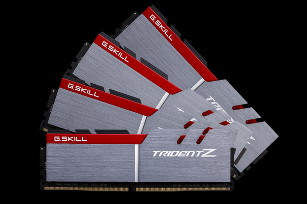 G.Skill Trident Z 16 Gt (2 x 8 Gt) DDR4 3200 MHz, CL15 -muisti, Harmaa/Punainen