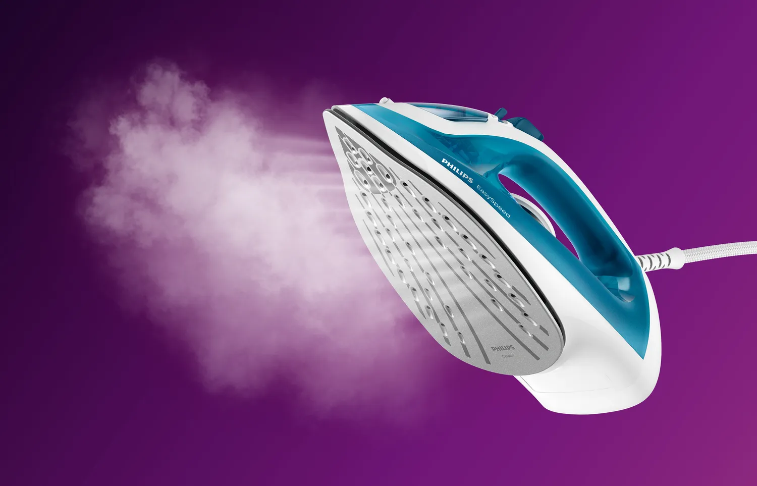 Philips EasySpeed -H&ouml;yrysilitysrauta, Sininen, Valkoinen