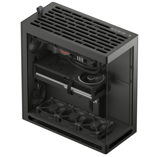 HAVN HS 360 Midi-Tower Case with window, Black