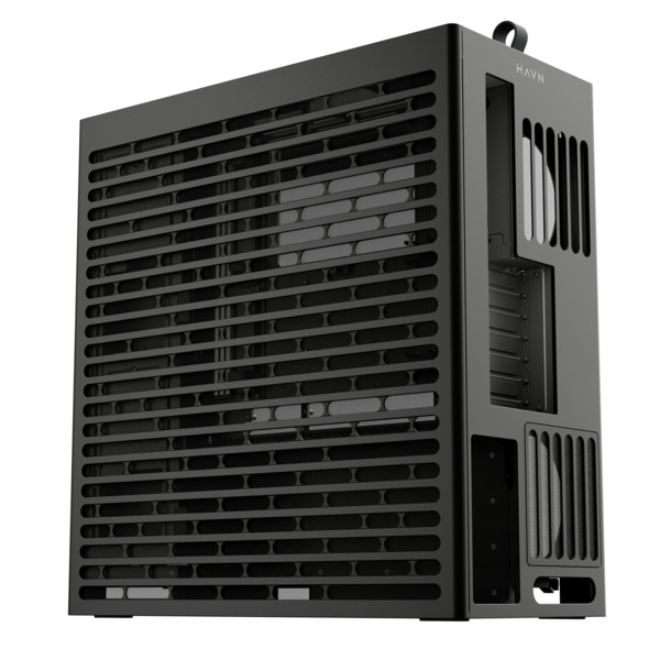HAVN HS 360 Midi-Tower Case with window, Black