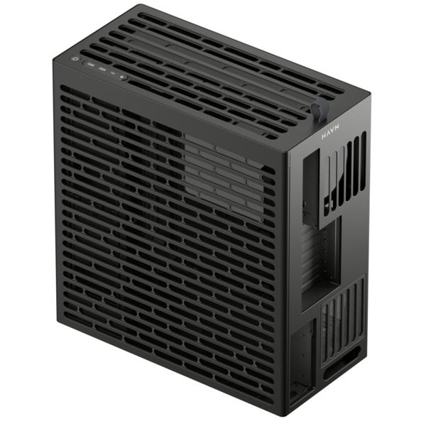 HAVN HS 360 Midi-Tower Case with window, Black
