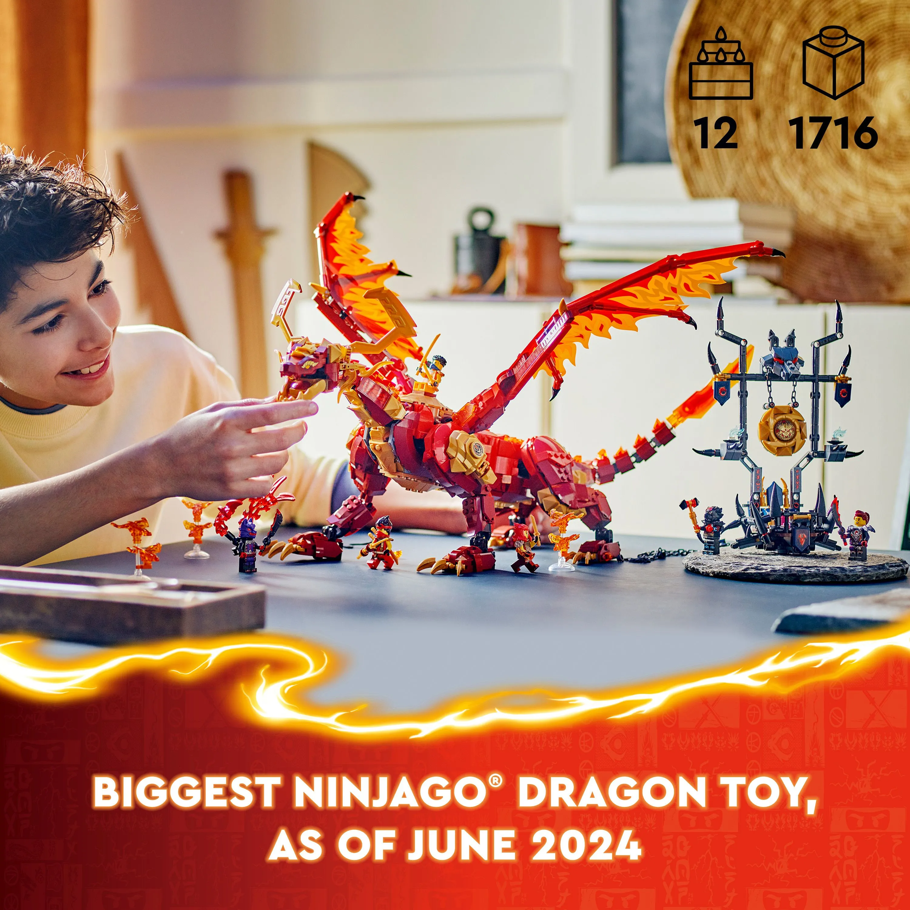 LEGO NINJAGO Kai's Fire Dragon 71822