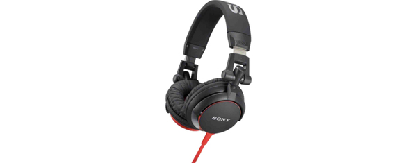SONY MDRV55R stereo headphone red