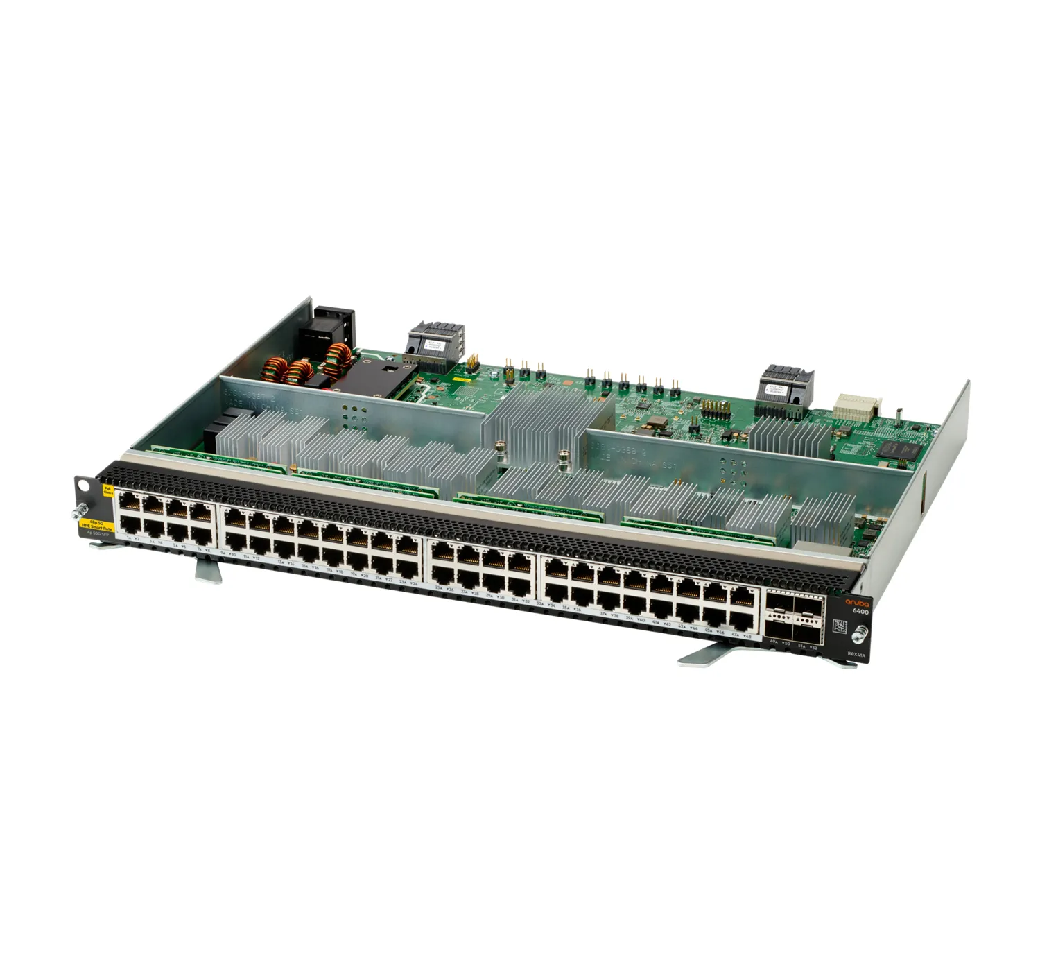 Aruba 6400 48-port HPE Smart Rate 1/2.5/5GbE Class 6 PoE and 4-port SFP56 v2 Module