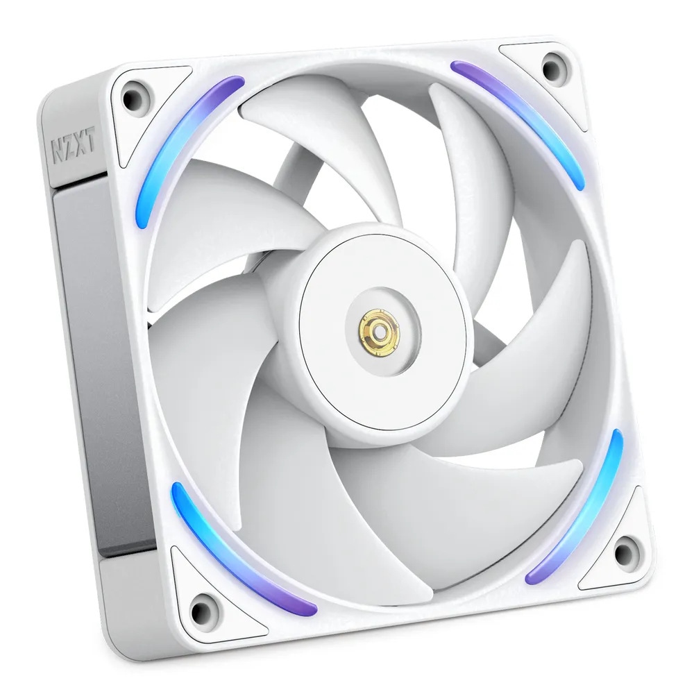 NZXT F120X Performance PWM RGB Fan, Fluid Dynamic Bearing, 120mm, White