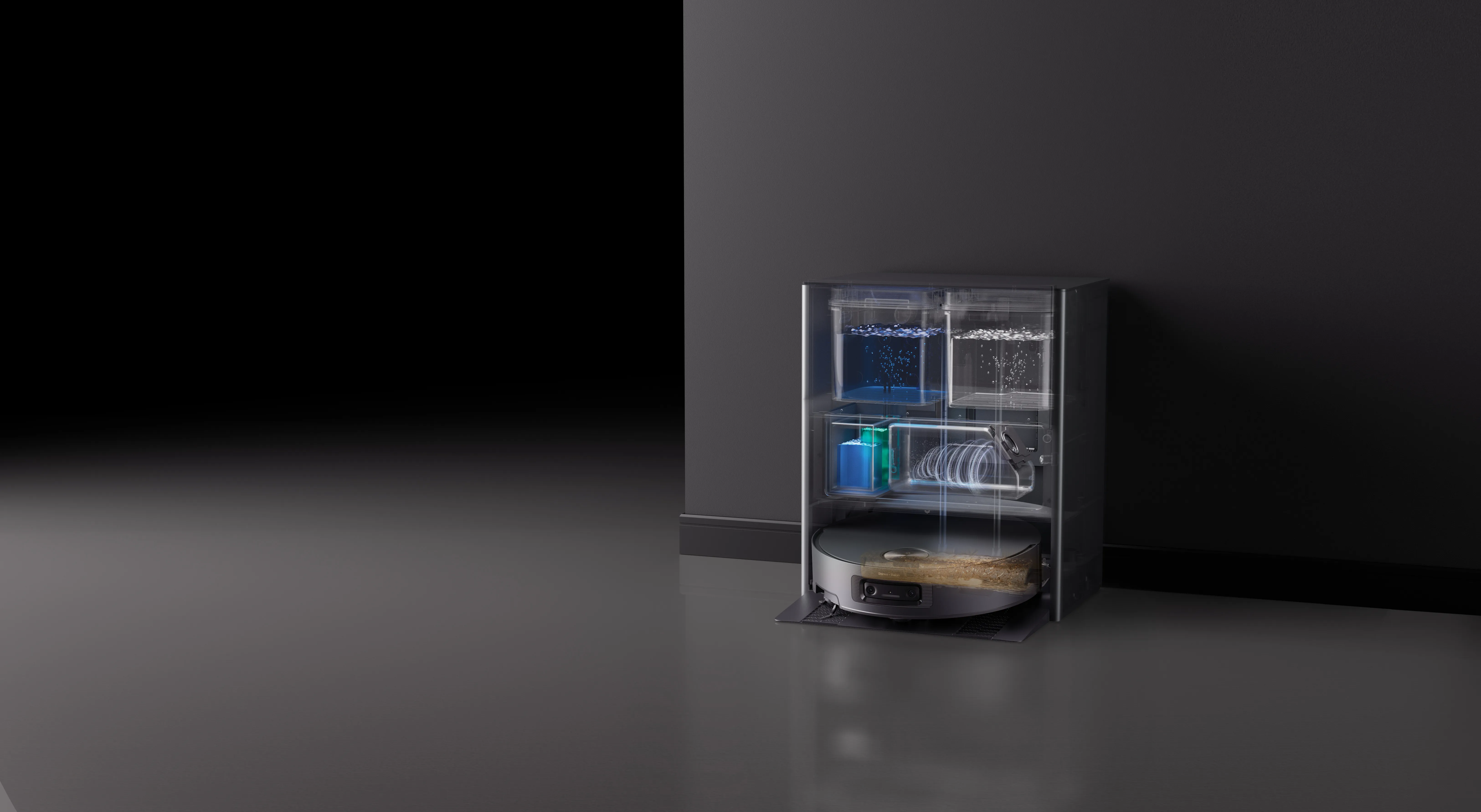 Dreame Aqua10 Ultra Track Complete Robot vacuum cleaner, Black