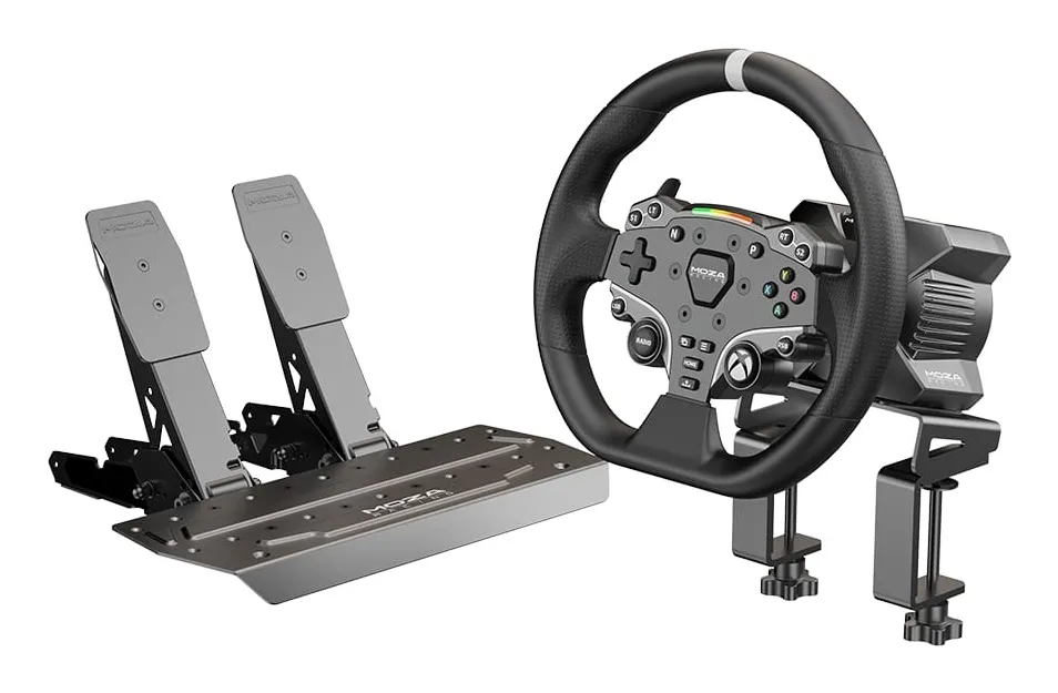 Moza R3 Racing Simulator - steering wheel kit with pedals